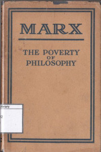 Image of The Poverty of Philosophy: Answer to the 
