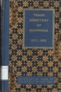 Image of Trade Directory of Indonesia: 1972 - 1973