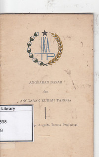Image of Anggaran dasar dan rumah tangga ikatan keluarga anggota taruna proklamasi