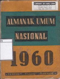 Image of Almanak umum nasional 1960