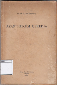 Image of Azas-azas Hukum Geredja