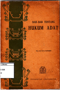 Image of Bab-bab tentang hukum adat