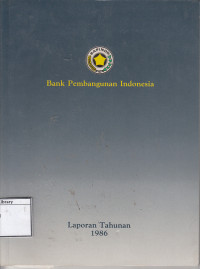 Image of Laporan tahunan Bank Pembangunan Indonesia
