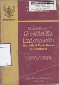Image of Buku Saku Statistik Indonesia = Statistical Pocketbook of Indonesia 1978/1979