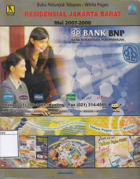 Image of Buku petunjuk telepon-white pages : residensial jakarta barat mei 2007-2008