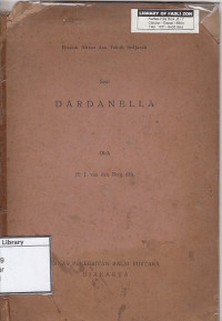 Image of Dardanela: risalah aliran dan tokoh sedjarah
