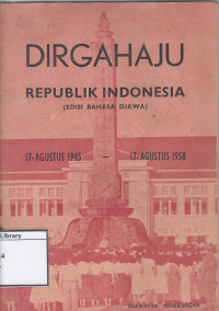 Image of Dirgahayu Republik Indonesia 17 agustus 1945: Dalam bahasa jawa