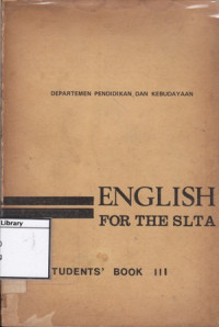 Image of English for The SLTA : Students' Book III