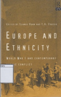 Image of Europe and Ethnicity: The First World War and Contemporary ethnic Conflict