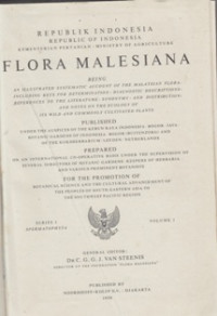 Image of Flora Malesiana: Malaysian Plant Collector and Collections