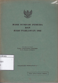 Image of Buku acara: peringatan hari sumpah pemuda