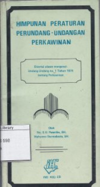 Image of Himpunan Peraturan Perundang - Undangan Perkawinan