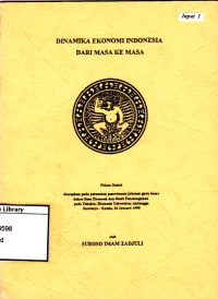 Image of Dinamika ekonomi indonesia dari masa ke masa