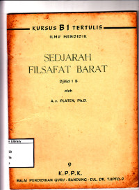 Image of Sedjarah filsafat barat (djilid. 1b)