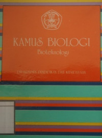 Image of Kamus Biologi: Bioteknologi