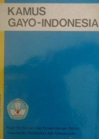 Image of Kamus Bahasa Gayo-Indonesia