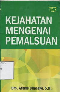 Image of Kejahatan mengenai pemalsuan