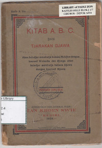 Image of Kitab A.B.C. dan tjarakan  djawa