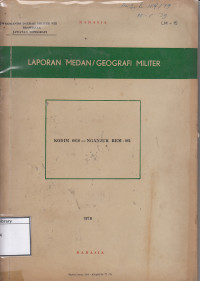 Image of Laporan medan/geografi militer: Nganjuk