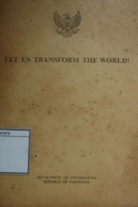 Image of Let Us Transform the World: opening address