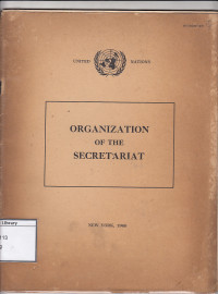 Image of Organization Of The Secretariat