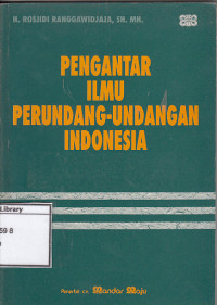 Image of Pengantar Ilmu Perundang-Undangan Indonesia