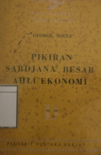 Image of Pikiran Sardjana2 Besar Ahli Ekonomi