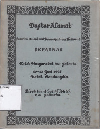 Image of Daftar alamat peserta orientasi kewaspadaan nasional
