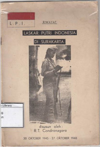 Image of Riwayat Laskar Putri Indonesia Di Surakarta