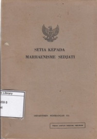 Image of Setia kepada marhaenisme sedjati : amanat Presiden Sukarno pada kongres Partindo di gedung olah raga, Djakarta, 26 December 1961