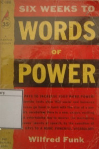 Image of Six Weeks to Words of Power