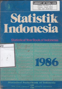 Image of Statistik Indonesia = Statistical Year Book of Indonesia 1986