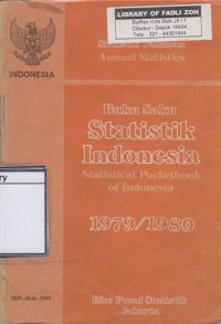 Image of Statistik Indonesia = Statistical Pocketbook of Indonesia 1979/1980