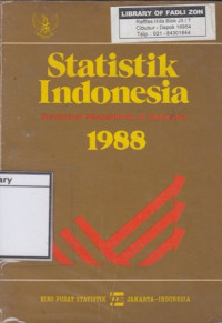 Image of Statistik Indonesia = Statistical Pocketbook of Indonesia