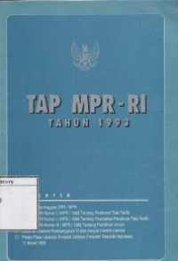 Image of TAP MPR - RI Tahun 1993