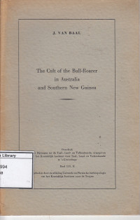 Image of The cult of the bull-roarer in Australia and Southern New Guinea
