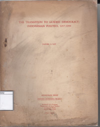 Image of The transition to guided democracy : Indonesian politics, 1957-1959