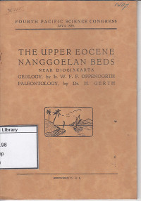 Image of The upper eocene nanggoelan beds