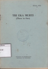 Image of Tri Eka Murti (Three in One)