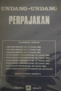 Image of Undang-Undang Perpajakan