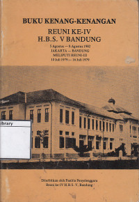 Image of Buku kenang-enangan reun ke-IV H.B.S. V Bandung