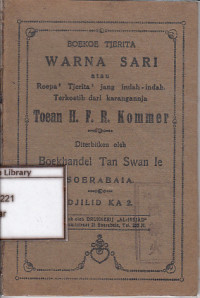 Image of Warna sari atau roepa-roepa jang indah-indah