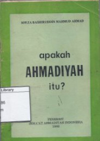 Image of Apakah Ahmadiyah itu ?