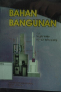 Image of Bahan Bangunan (Buku ajar)