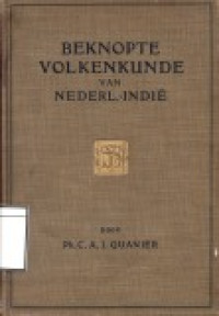 Image of Beknopte Volkenkunde van Nederlandsch-Indië: Over Geboorte, Huwelijk, Overlijden en Godsdiensten der Inheemsche Bevolking