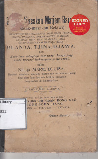 Image of Boekoe masakan matjam baroe