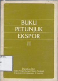 Image of Buku Petunjuk Ekspor II