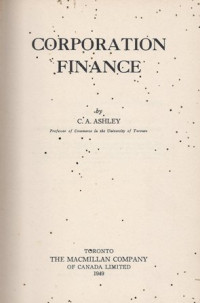Image of Corporation Finance