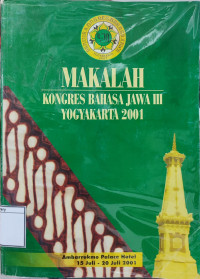 Image of Makalah Kongres Bahasa Jawa III Yogyakarta 2001