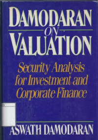 Image of Damodaran on Valuation: Security Analysis for Investment and Corporate Finance
